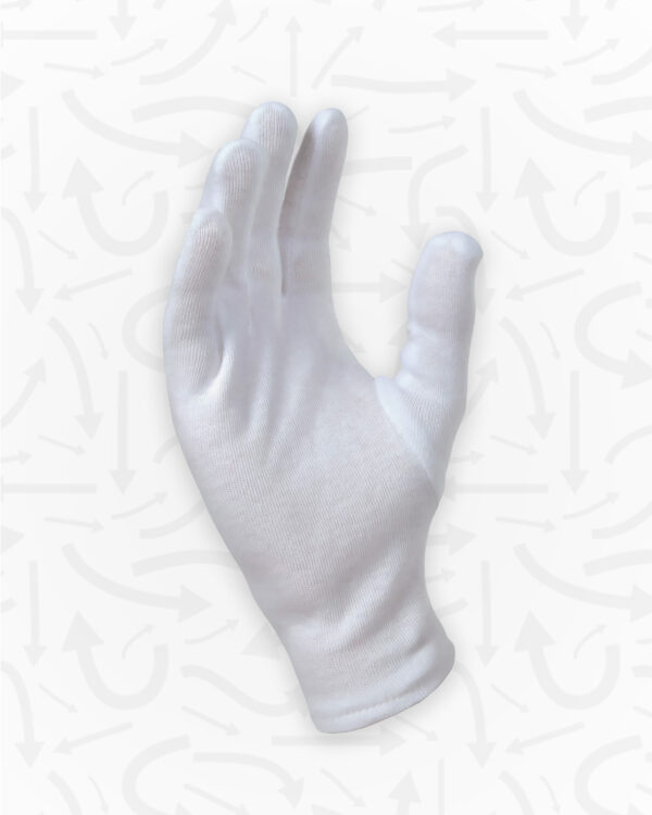 Katoenen handschoen - Wit