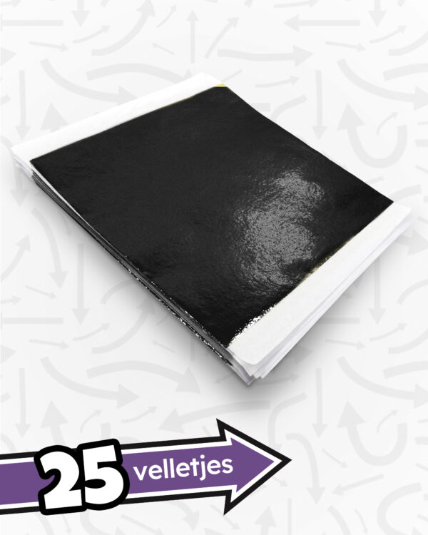 Bold Black Metallic Makeover Folie (25 velletjes)