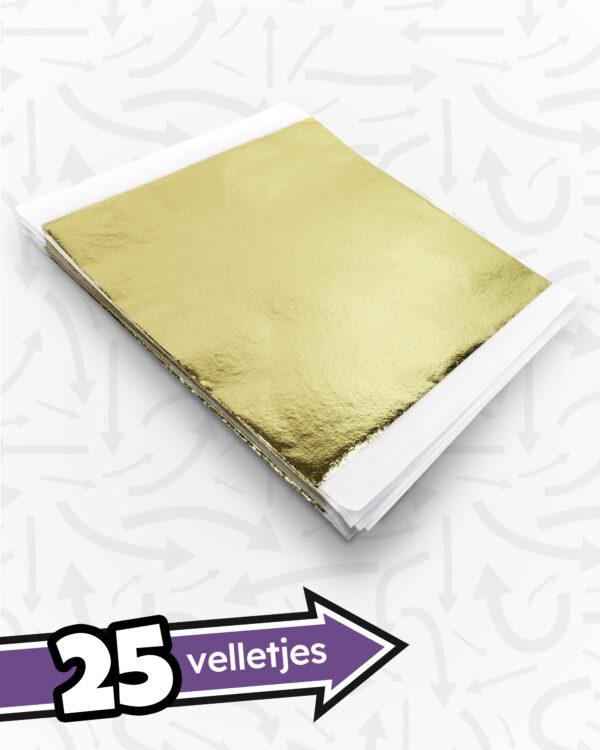 Glamour Gold Metallic Makeover Folie (25 velletjes)