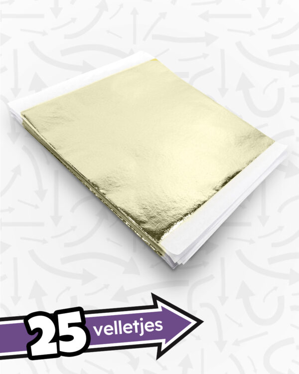 Glistering Gold Metallic Makeover Folie (25 velletjes)