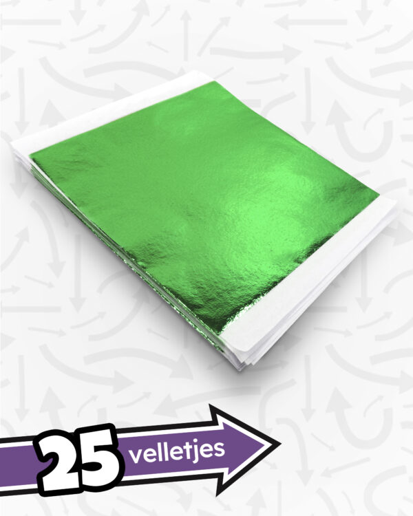 Glitzy Green Metallic Makeover Folie (25 velletjes)